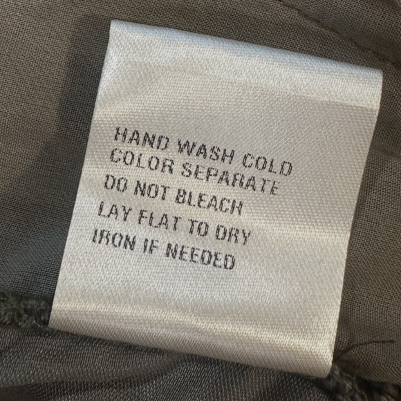 Bibi Pleated Velvet Pants Size XL Seal Grey Side Pockets Belted Waistband - Picture 10 of 14